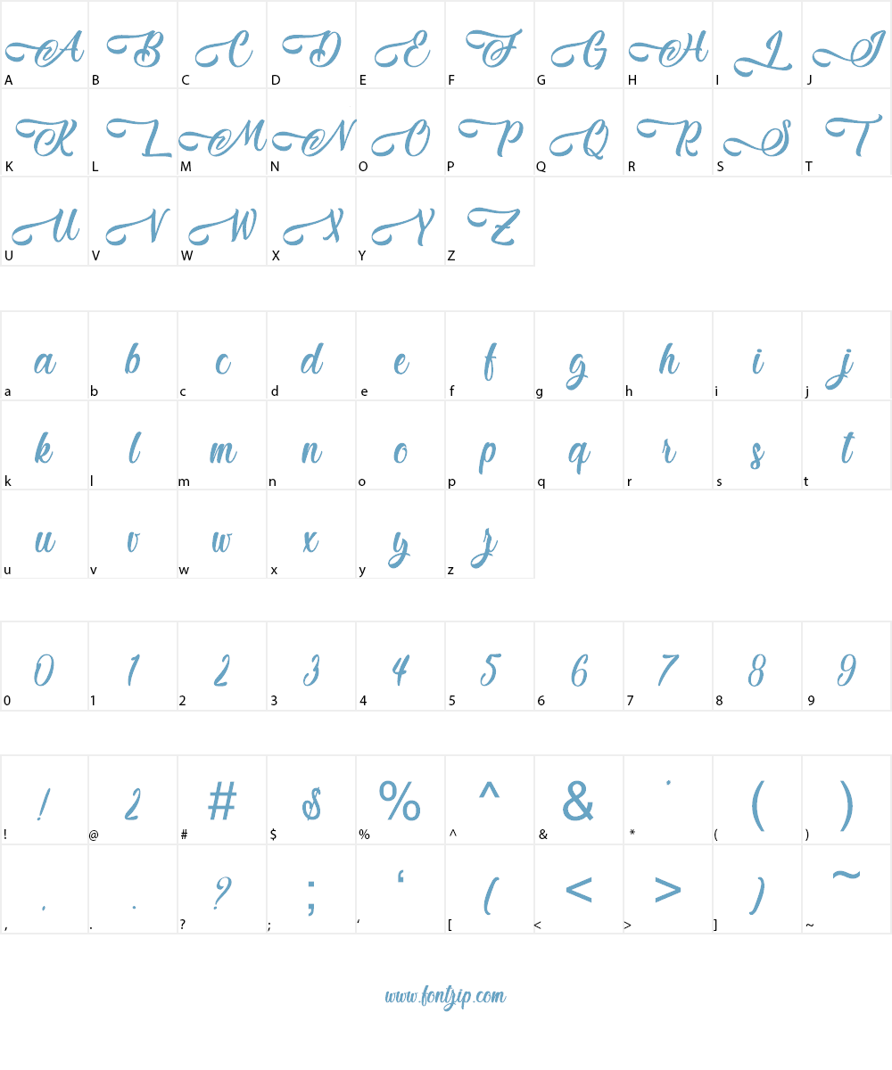 Jestho Fisher - Personal Use Font Character